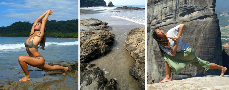 yoga poses in Costa Rica